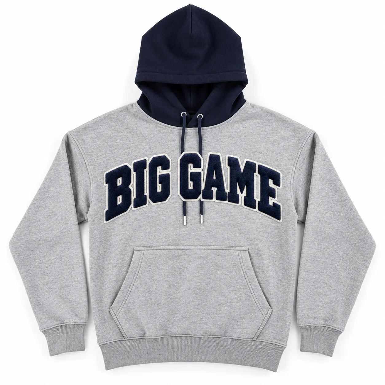 BIG GAME Varsity Hoodie Mockup 100%Cotton Fleece Hoodie - Image 1