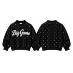 Polka Dot Mockneck Fleece Sweatshirt - Image 5