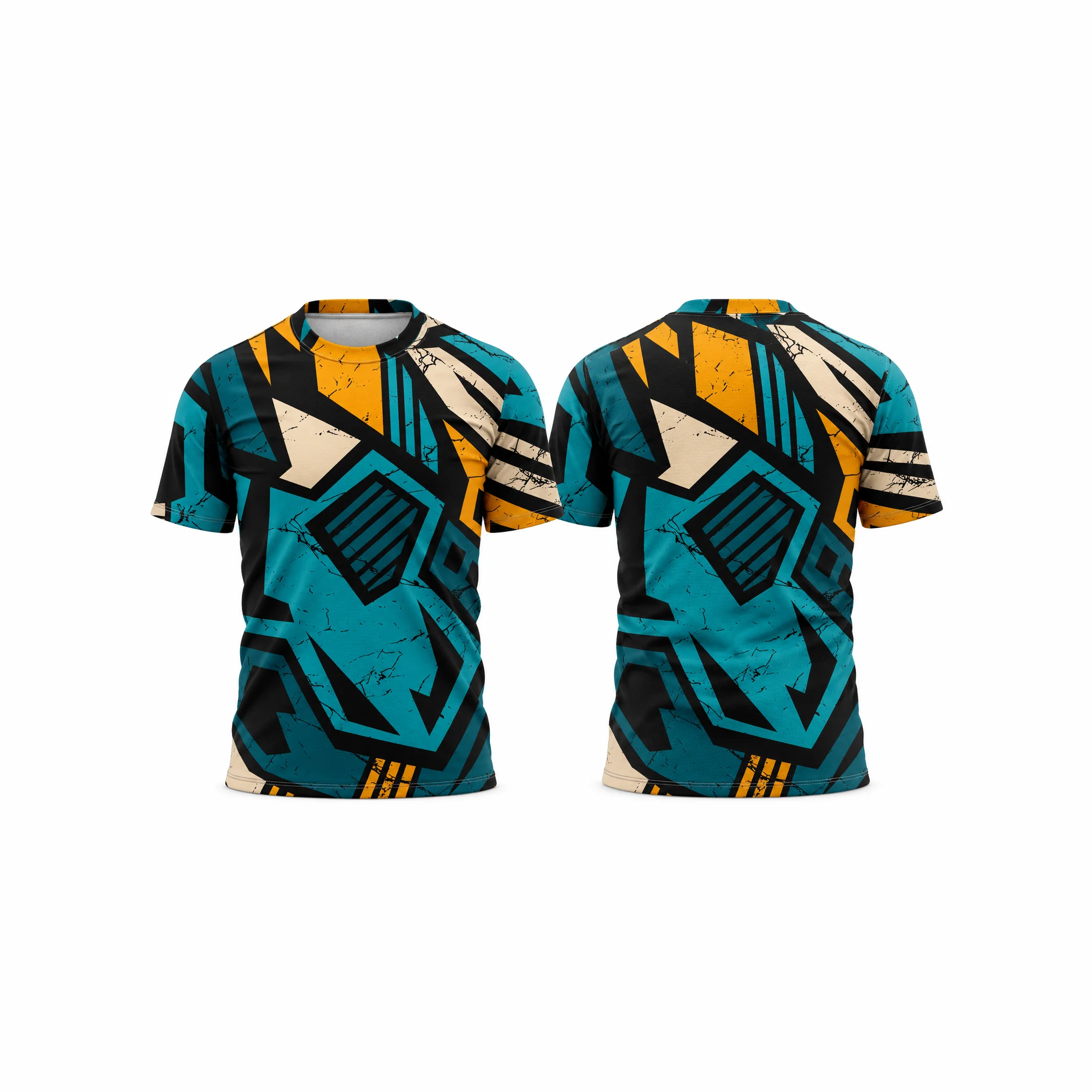 Geometric Graffiti T-Shirt Mockup 100% Cotton T-Shirt - Image 1