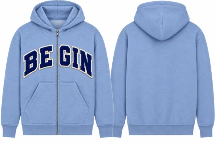 100%Cotton Fleece Half Zip Hoodie